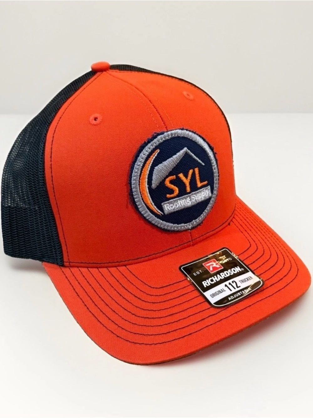 richardson 112 trucker hat SYL Roofing Supply Hat